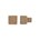 Dauby meubelknop - Pure PQ-25 - ruw brons - 25 mm