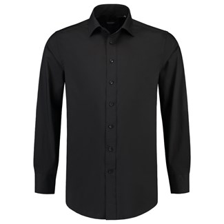 Tricorp overhemd stretch - Corporate - 705006 - zwart - maat 48/5