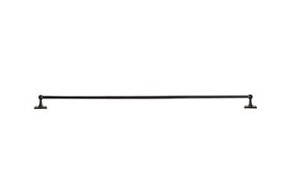 Dauby houder + 2 eindsteunen - Pure Plus Square - verouderd ijzer zwart - 1000 mm