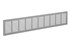 Nedco ventilatiestrip aluminium 600 x 100mm F1