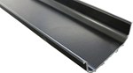 Greeplijst C-vorm zwart mat - 5000 mm 