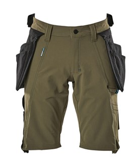 Mascot Advanced short - 17149-311 - afritsbare spijkerzakken - mosgroen - maat C46