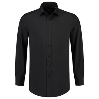 Tricorp overhemd stretch - Corporate - 705006 - zwart - maat 41/7