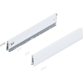 Blum MERIVOBOX zijkant M-hoogte, R+L, 500mm Kleur: zijdewit