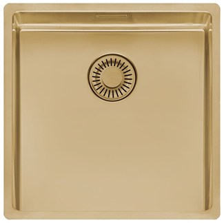 Reginox New York 4040 R10 vlak+onderbouw Comfort spoelbak - Gold