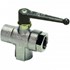 Legris - Kogelkraan Mini- messing vernikkeld - 3-weg - 1/8" - binnen/binnen/binnen - DN4 - L Boring - 0482.04.10