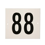 Besbo huisnummerplaat - Nr. 88 - aluminium