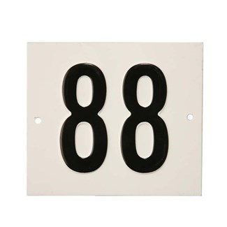 Besbo huisnummerplaat - Nr. 88 - aluminium