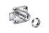Achter-oplegslot - klep - voor deuren - penmaat: 25mm - zamak - vernikkeld (excl. inzetcilinder) - A310536