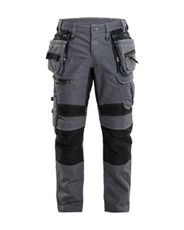 Blåkläder X1900 werkbroek denim stretch grijs/zwart maat 50