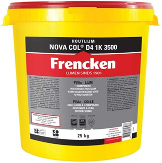 Frencken houtlijm - NOVA COL D4 1K 3500 - 25 kg emmer