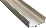 Greeplijst C-vorm RVS-look - 5000 mm 
