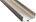 Greeplijst C-vorm RVS-look - 5000 mm 