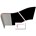 illbruck ME533 PVC Lateislabbe ZDP - 30 cm x 25 m - grijs hoekprofiel - zwarte folie
