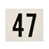Besbo huisnummerplaat - Nr. 47 - aluminium