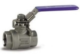 Kogelkraan - RVS 316 - 2delig - 1.1/2" - binnen/binnen