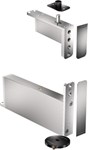 FritsJurgens taatsdeurset - System M+ 40 mm - Klasse A - rond - zwart + RVS scharnierkappen
