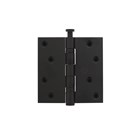 Intersteel kogellagerscharnier - 89x89x2,5 mm - tot 70 kg - recht - mat zwart