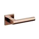 Olivari deurkruk - Euclide Q - met rozet - koper - mat - PVD coating