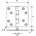 DX kogellagerscharnier - DX-H367 - 89x89 mm - afgeronde hoek - RVS geborsteld