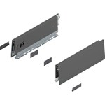Blum MERIVOBOX zijkant M-hoogte, R+L, 270mm Kleur: orion grijs