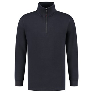 Tricorp sweater ritskraag - Casual - 301010 - marine blauw - maat 5XL
