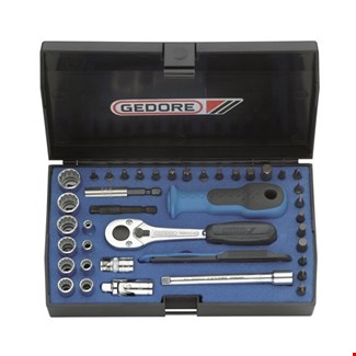 GEDORE doppendoos - D 20 TMU-10 - 1/4 inch - 4-13 mm - in kunststof cassette - 40-delig