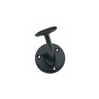 Intersteel leuninghouder - opschroevend - hol zadel - mat zwart