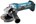 Makita haakse accu slijpmachine - DGA452Z - 18V - 115 mm - excl. accu en lader - in doos