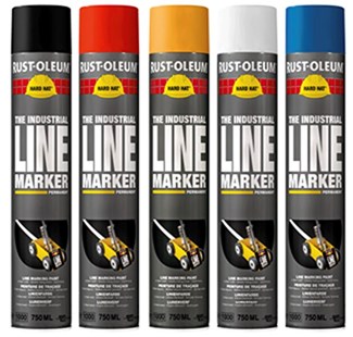 Rust-Oleum lijnmarkering - Hard Hat - wit - 0.75l - spuitbus