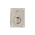 Intersteel luikring - rechthoekig - 65x49 mm - nikkel