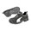 Puma werkschoenen - 64072 - S3 kruipneus laag - zwart - maat 41 