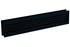 Nedco inbouw-deurventilatierooster - 451x91.7mm - zwart - kunststof
