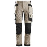 Snickers Workwear 6241 Stretch Werkbroek met holsterzakken khaki/zwart - maat 44
