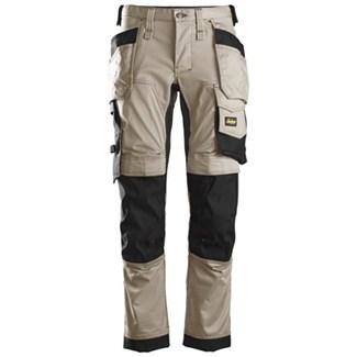 Snickers Workwear 6241 Stretch Werkbroek met holsterzakken khaki/zwart - maat 44