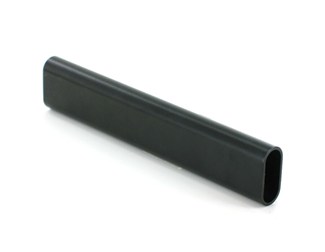 Garderobestangen ovaal mat zwart - aluminium