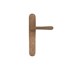 Dauby deurkruk op schild - Pure PHL"L+L" / P40 - ruw brons - blind
