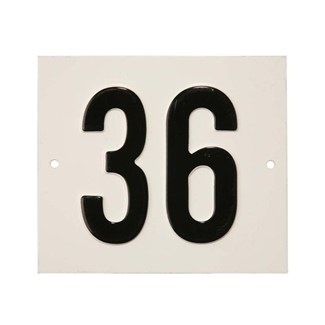 Besbo huisnummerplaat - Nr. 36 - aluminium