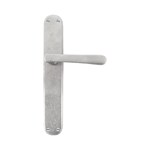 Dauby deurkruk op schild - Pure PHL"L+L" / P40 - mat wit brons - blind