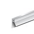 Ellen inbouw tochtprofiel - AIB 4N - 3000 mm - voorgeboord - aluminium