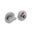 Intersteel toilet-/badkamersluiting met rond rozet - Ø 53 mm - nokken met stiftbediening - RVS geborsteld