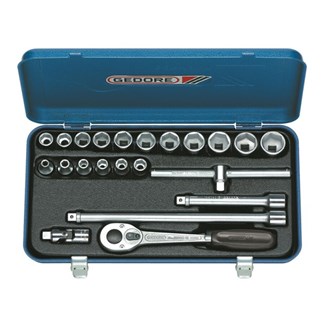 GEDORE dopsleutels - 30 H MU-10 - 3/8 inch - 6-22 mm - in stalen doos - 22-delig