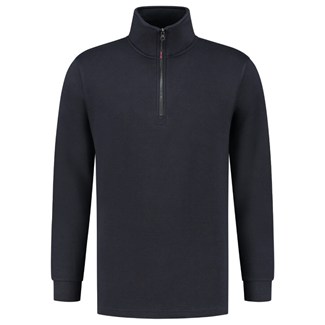 Tricorp sweater ritskraag - Casual - 301010 - marine blauw - maat L