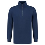 Tricorp sweater ritskraag - Casual - 301010 - koningsblauw - maat XL