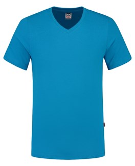 Tricorp T-shirt V-hals fitted - Casual - 101005 - turquoise - maat 4XL