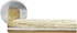 Formani PBL22/50 TWO deurkruk op rozet mat roestvast staal gecombineerd met eikenhout