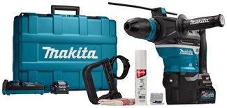 Makita accu combihamer - HR005GM202 - SDS-Max - 40V Max - 2x4.0 Ah accu en snellader - AWS zender - in koffer