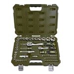 XHANDER 1/4" 1/2" dopsleutelset met ratel 55-delig