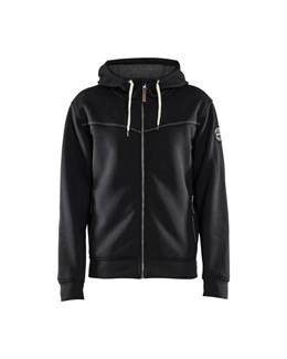 Blåkläder 4933 Hoodie met rits gevoerd zwart - maat M