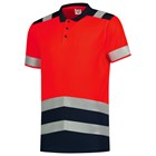 Tricorp poloshirt - High-Vis - bicolor - fluor red-ink - 203007